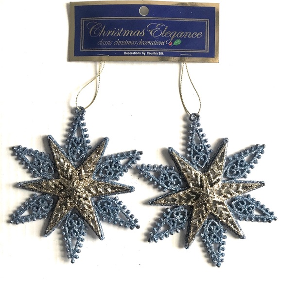 2 Christmas Star Tree Ornaments Christmas Decoration - NWT Gift 🎁 - Picture 2 of 4